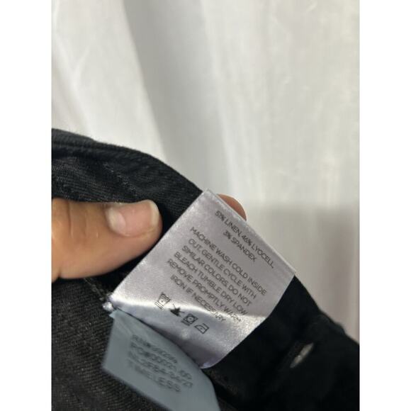 anthropologie Level 99 Elliot Lounge Pants Linen Tencel Wide Leg Minimalist 27 - Picture 13 of 15